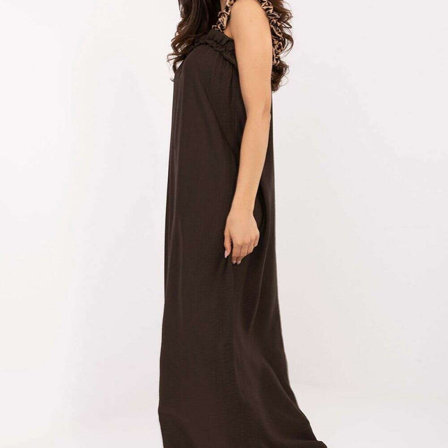 Brown Daydress Model 215171 Strappy Summer Maxi Dress