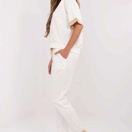 Brown Two Piece Womens Set Model 212051 Viscose Cotton - Très Elite