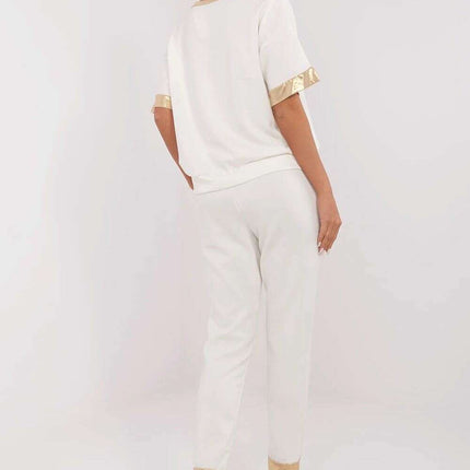 Brown Two Piece Womens Set Model 212051 Viscose Cotton - Très Elite