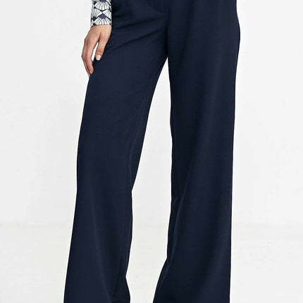 Brown Womens Relaxed Fit Trousers Wide Leg Casual Pants - Très Elite