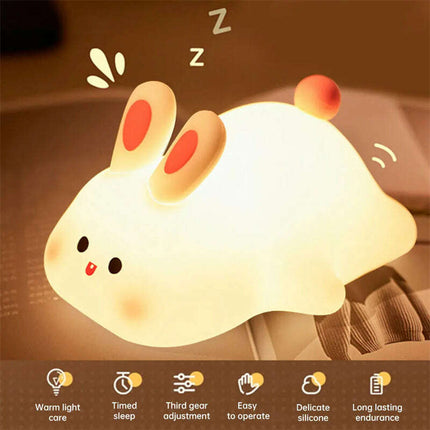 Bunny Glow: Touch LED Night Light for Kids..
