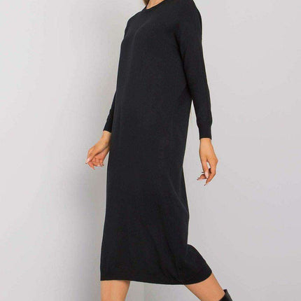 Burgundy Knit Daydress with Cozy Vibe - Très Elite
