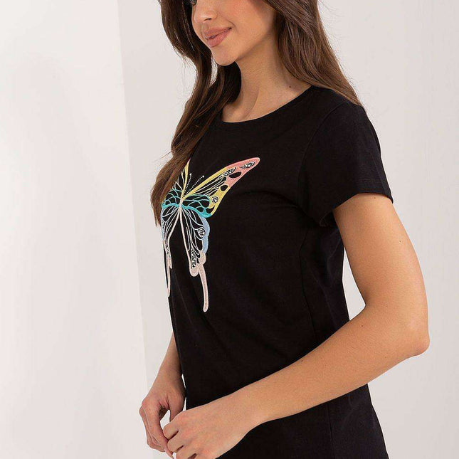 Butterfly-Inspired Chic Cotton Top