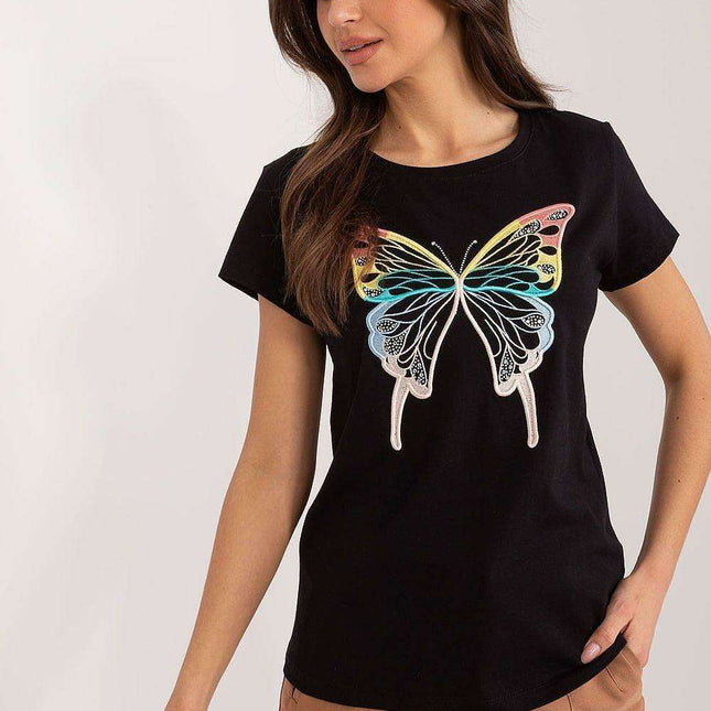 Butterfly-Inspired Chic Cotton Top