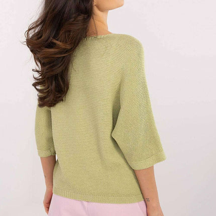 Butterfly Print Jumper Model 208711 Soft Knit Sweater - Très Elite
