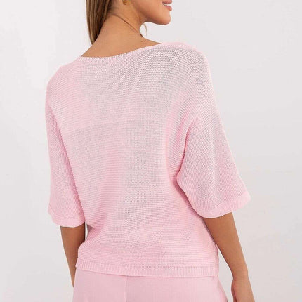 Butterfly Print Jumper Model 208711 Soft Knit Sweater - Très Elite