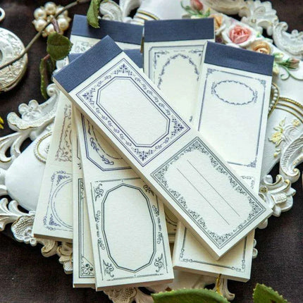 Byzantine Blossom: 50-Piece Floral Memo Pad Set for Sophisticated Note-Taking - Très Elite