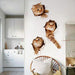 Luxurious 3D Cat Decals for Elegant Home Decor