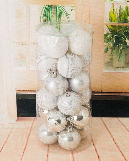 Elegant 24-Piece Holiday Bauble Collection for Festive Decor