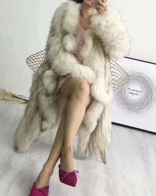 Chic Faux Fur Trench Coat for Women - Ultimate Comfort & Style