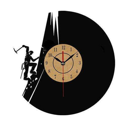 Elegant Vintage Vinyl Record Wall Clock with European Charm for Home Decor