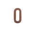 Luxurious Nordic Black Walnut House Number Plaque