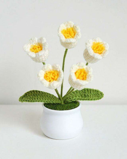 Handcrafted Korean Wool Sunflower Arrangement for Chic Home Elegance