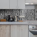 Zebra Chic City Lights Brick Stickers - Stylish Urban Home Decor Upgrade