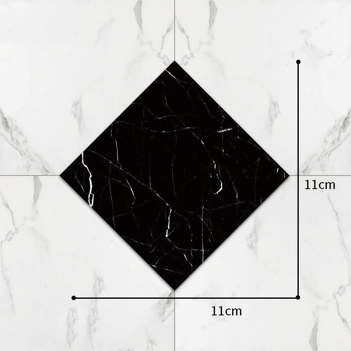Elegant PVC Tile Decal with Diagonal Design