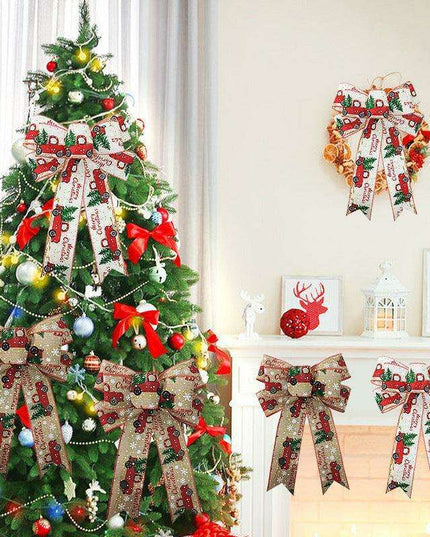 Sophisticated Christmas Ribbon Bow Set: Elevate Your Festive Decor