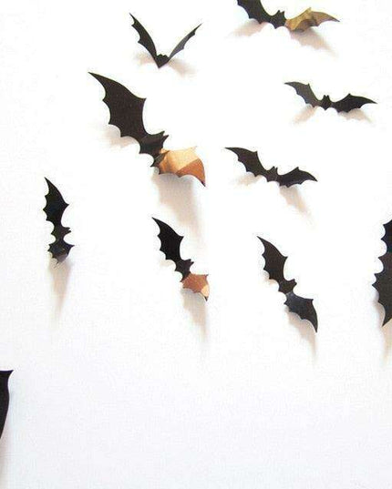 Chic Halloween Bat PVC Wall Decor Sticker Collection