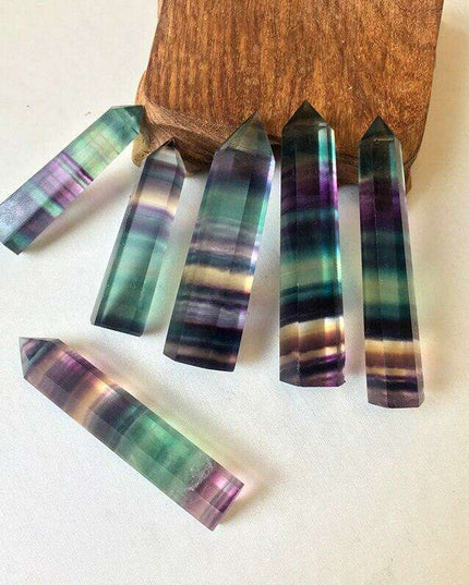 Fluorite Hexagonal Energy Wand - Unlock the Power of Healing and Positivity