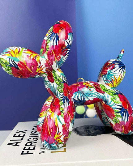 Playful Elegance: Vibrant Balloon Dog Resin Sculptures for Stylish Home Decor