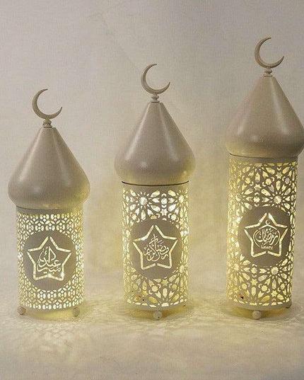 Sleek Iron Lantern: Modern Touch for Eid and Ramadan Festivities
