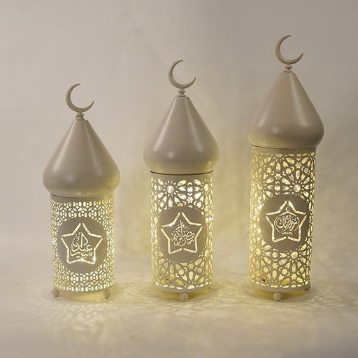 Led Lantern Eid Festival Ramadan Iron Lantern Middle East Decorative Arts And Crafts Decoration Bullet Head eprolo