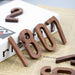 Elegant Black Walnut Nordic Address Sign