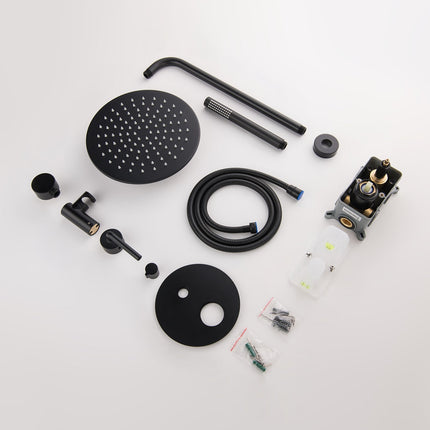 Matte Black Concealed Shower System – Modern Design & Ea