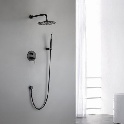 Matte Black Concealed Shower System – Modern Design & Ea