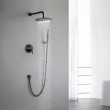 Matte Black Concealed Shower System – Modern Design & Ea
