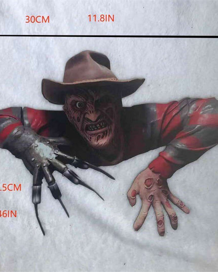 Freddy Krueger Haunted Iron Wall Hanging for Halloween Decor