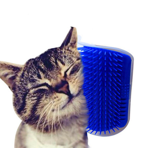 Self Grooming Tool for Cats and Dogs with Catnip and Installation Accessories