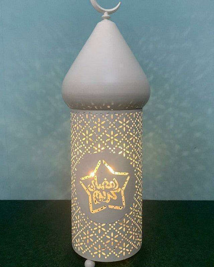 Sleek Iron Lantern: Modern Touch for Eid and Ramadan Festivities