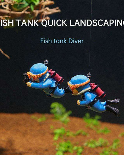 Aquatic Harmony: Chinese-Inspired Resin Sculpture for Enchanting Aquariums