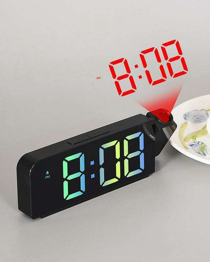 LED Digital Alarm Clock with Time Projection Function