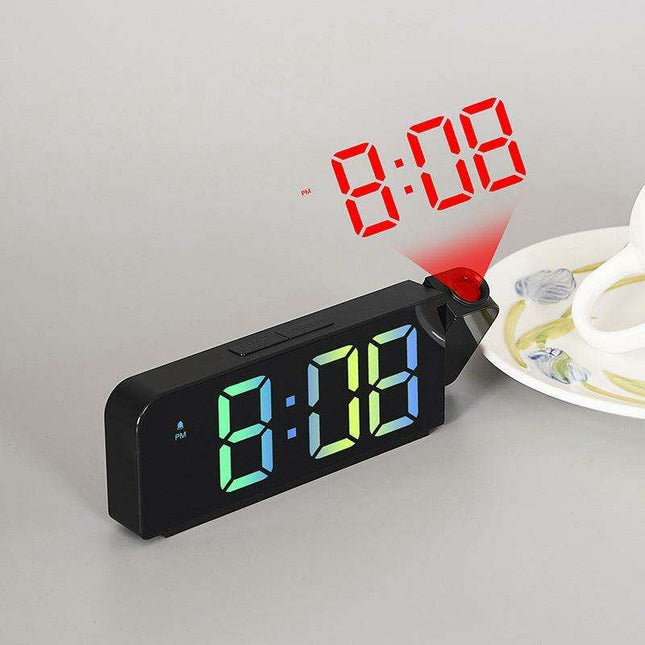 LED Digital Alarm Clock with Time Projection Function