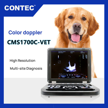 CMS1700CVET Portable Color Doppler Veterinary Ultrasound Scanner with Probe