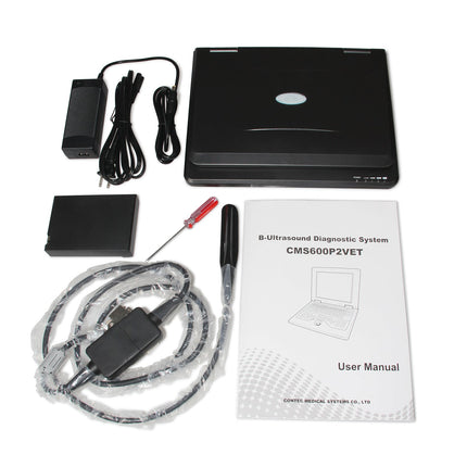 CMS600P2VET Veterinary Laptop Ultrasound Scanner With Horse And Cow Probes
