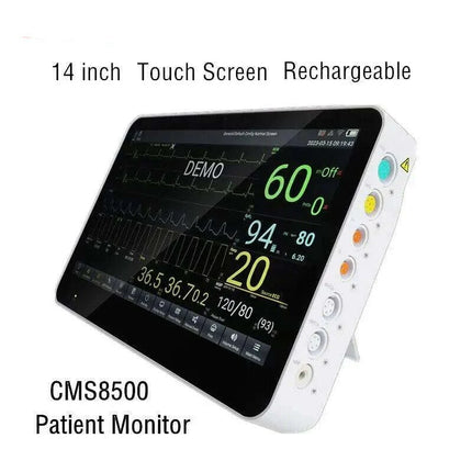 CONTEC CMS8500 14-Inch Touchscreen Vital Signs Monitor - Advanced 6 Parameter Monitoring with Optional ETCO2 - Très Elite