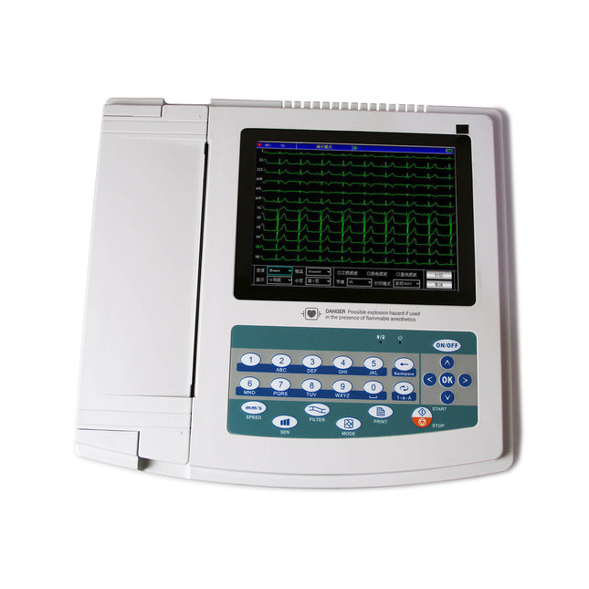ECG1200G Digital 12 Lead Electrocardiograph With Touch Screen