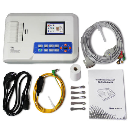 Contec ECG300G Veterinary Three Channel ECG Machine Electrocardiograph