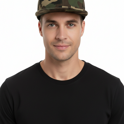 Camouflage curved brim/flat brim baseball cap - Très Elite