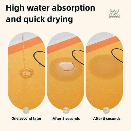 Cartoon-Inspired Diatomite Quick-Drying Bath Mat - Fun and Functional Home Rug - Très Elite