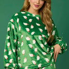 Green Santa Claus Head