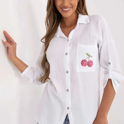 Casual Long Sleeve Cotton Shirt Women Model 212062 Everyday - Très Elite