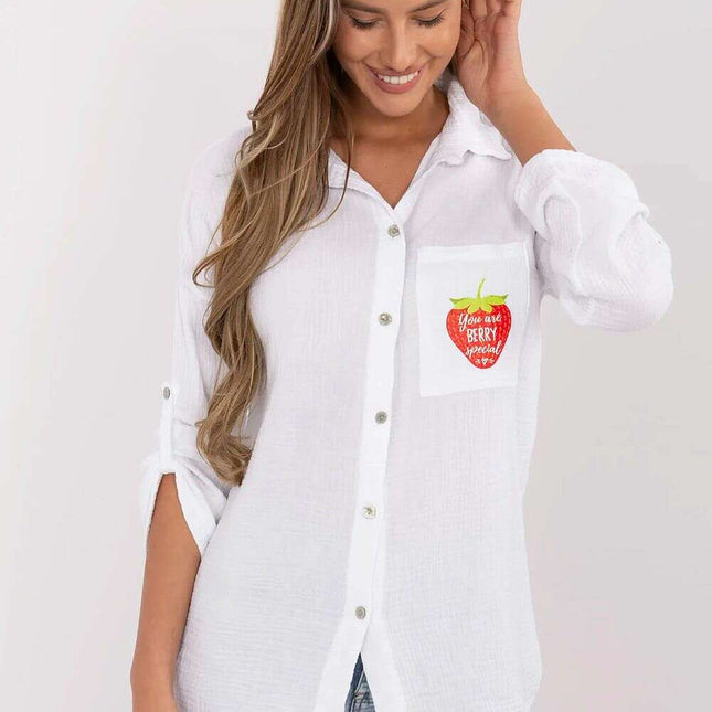 Casual Long Sleeve Cotton Shirt Women Model 212062 Everyday