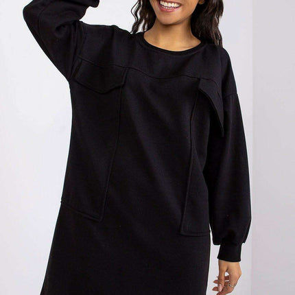 Casual Long Sleeve Pocket Dress - Très Elite