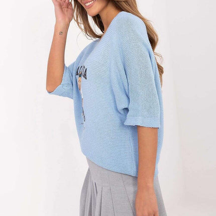 Casual Women Jumper Model 206727 Cotton Blend Pullover - Très Elite