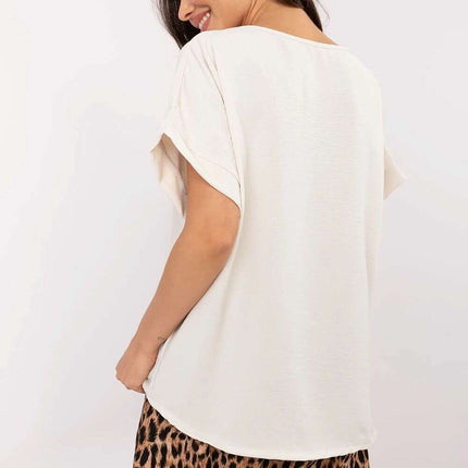Casual Women Set 213613 Light Blouse And High Waist Shorts - Très Elite