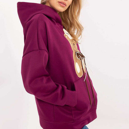 Casual Womens Sweatshirt Model 204376 Durable Polyester - Très Elite
