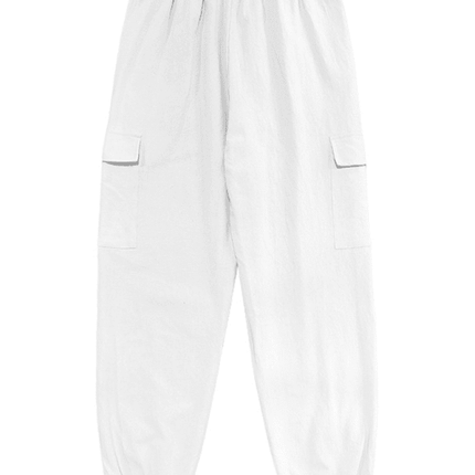 Casual cuffed multi-pocket drawstring trousers - Très Elite